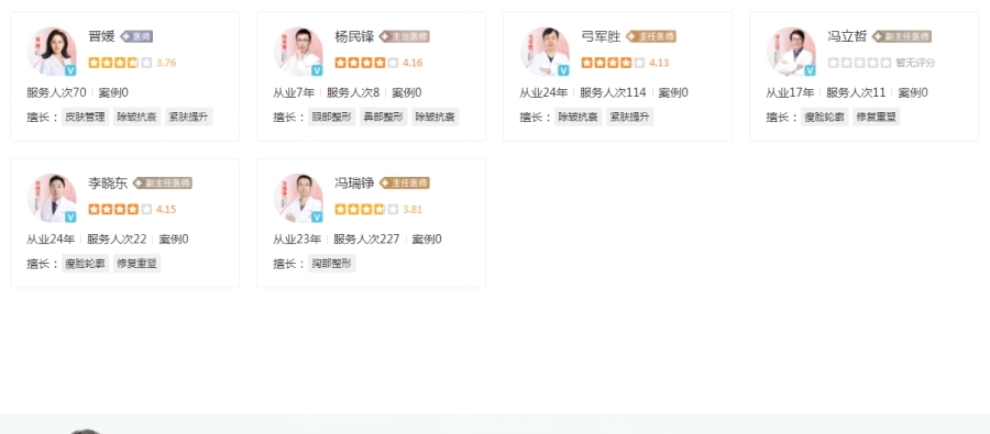 北京美媛薈整形醫(yī)生名單介紹